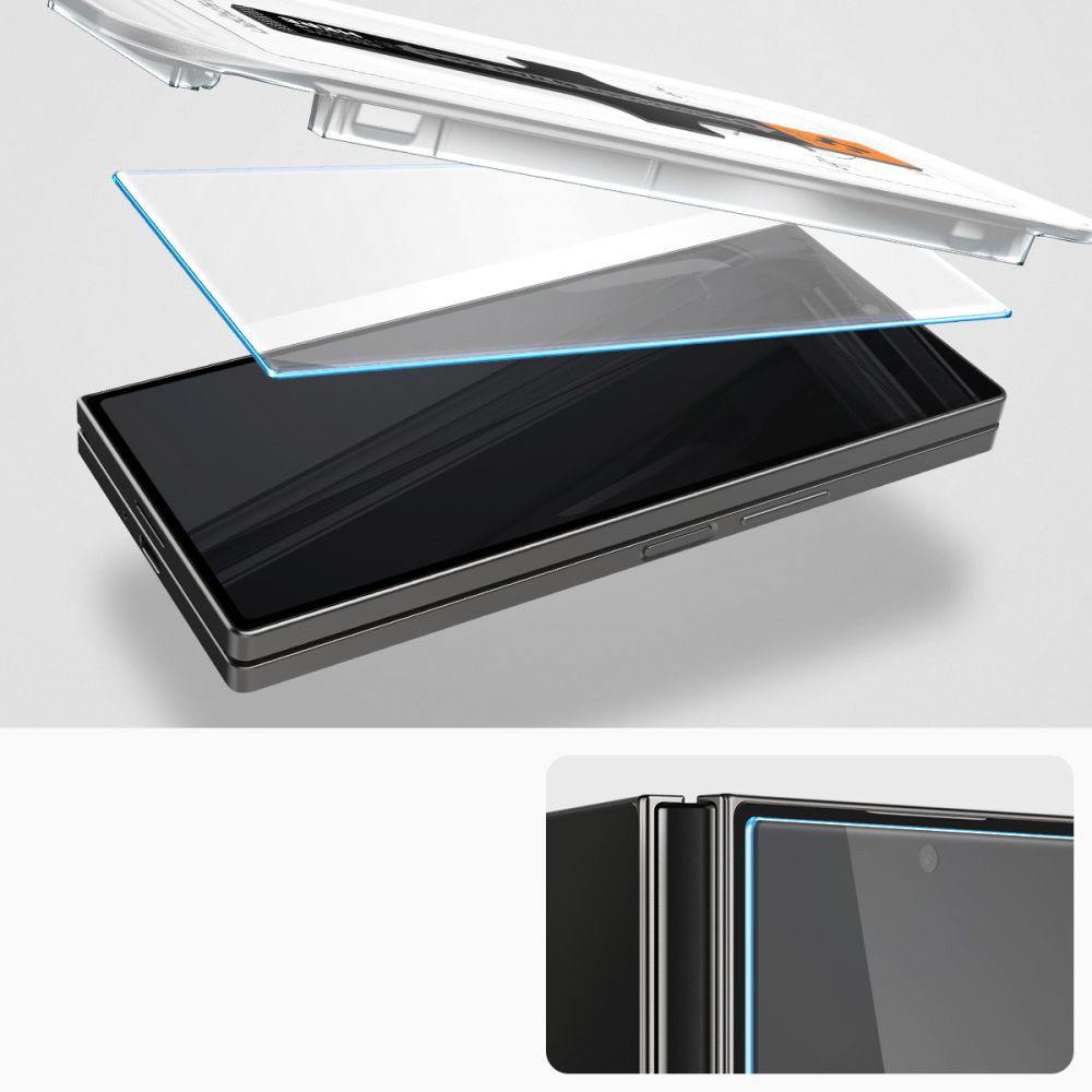 Szkło do etui + Aplikator Spigen Glas.tr EZ Fit 2-Pack do Galaxy Z Fold6